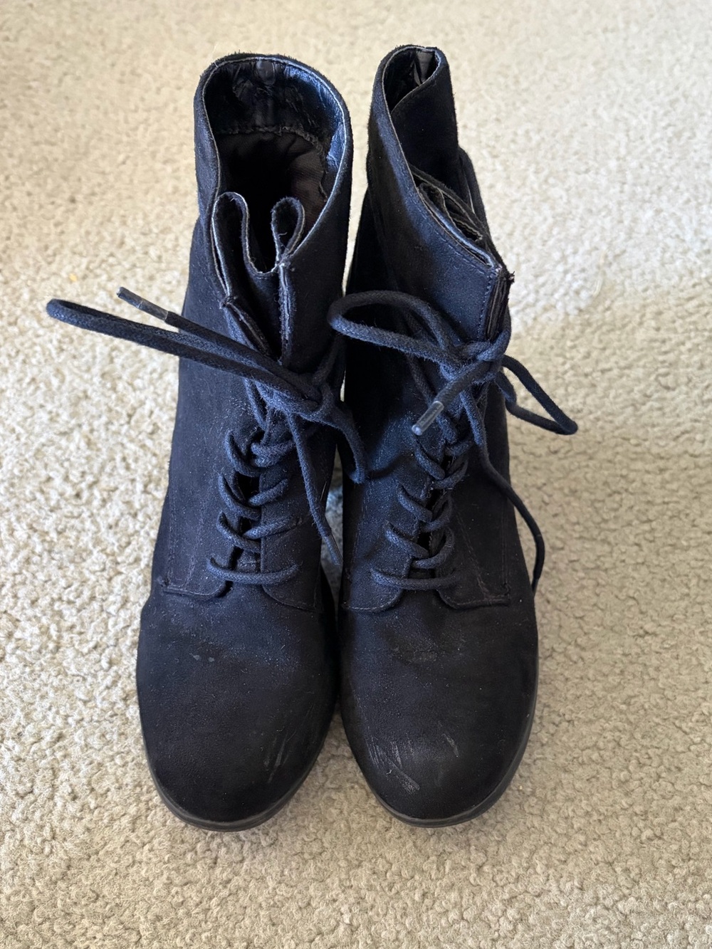 Faux Suade Booties